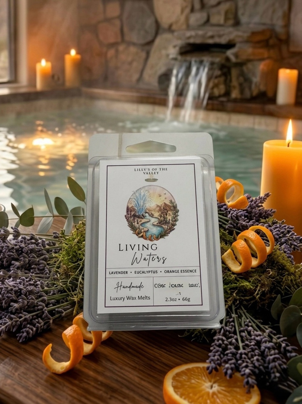 Handmade Luxury Wax Melts Lavender Eucalyptus - Coconut Apricot Soy Wax